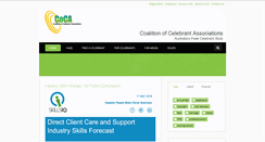 Desktop Screenshot of coalitionofcelebrantassociations.org.au