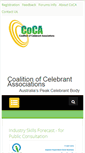 Mobile Screenshot of coalitionofcelebrantassociations.org.au